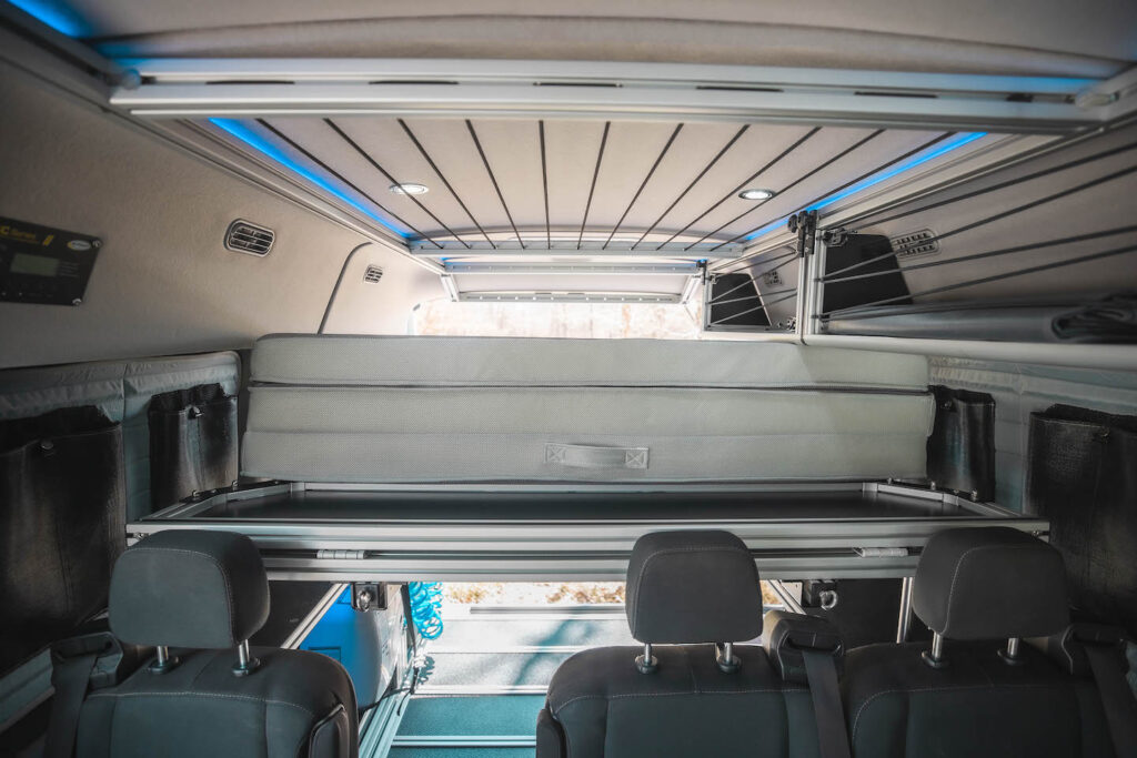 2 person bench seat and jump seat