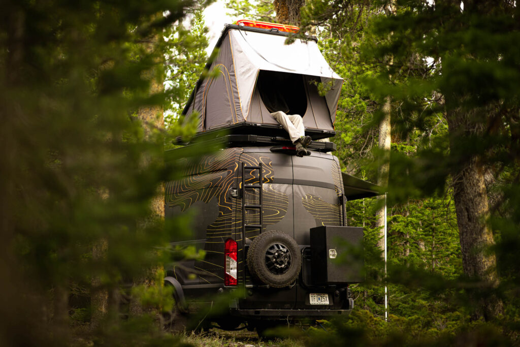 camper van roof top tent