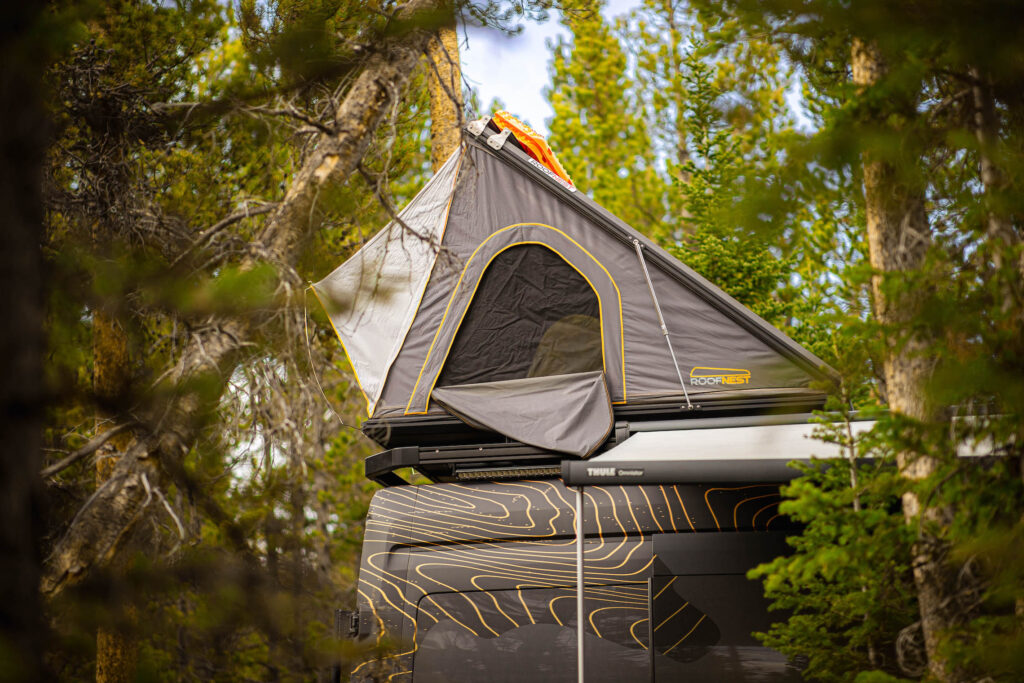 camper van roof top tent