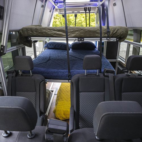 EL DO with Bed Platforms, Jump Seat, Two Person Bench, and Three Person Bench